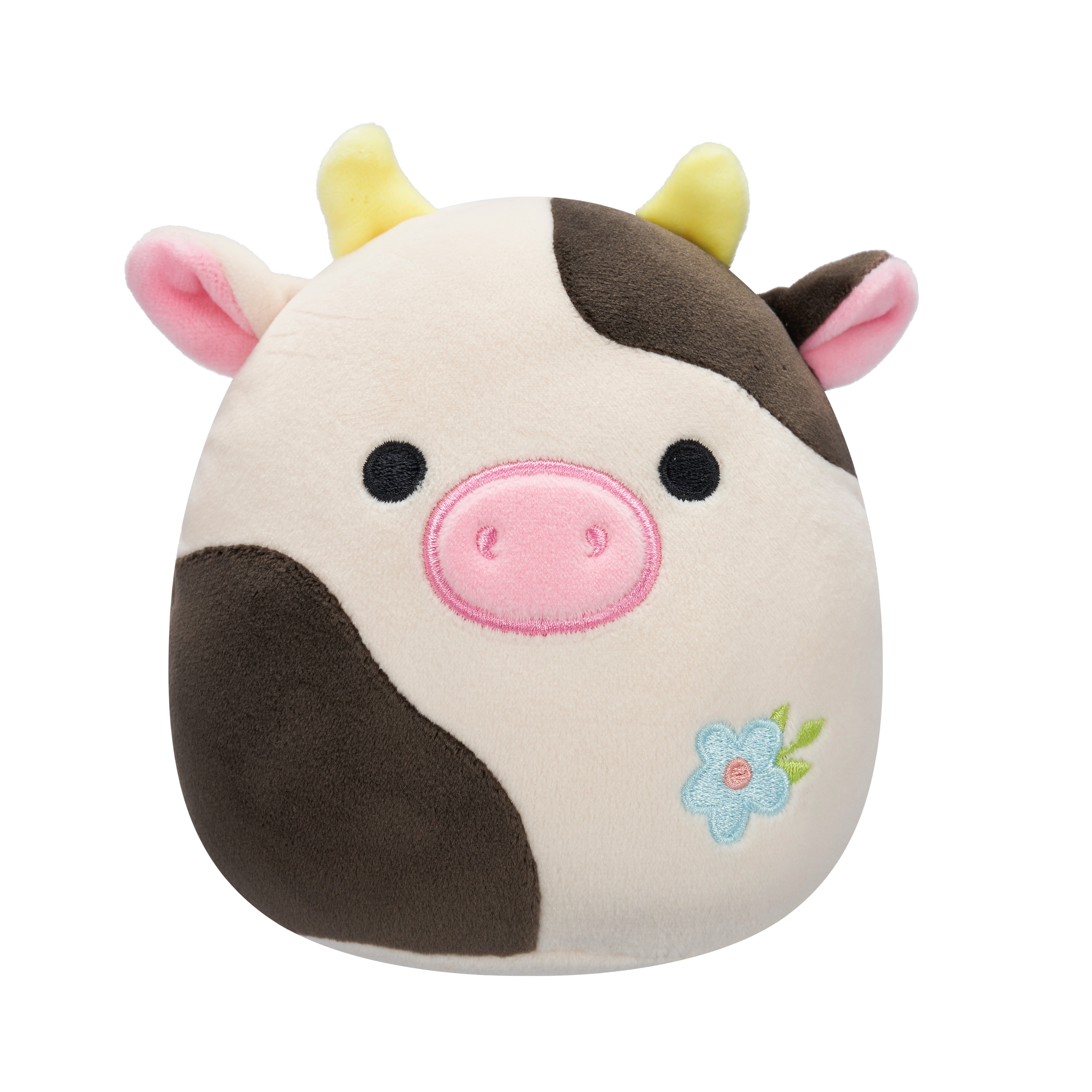 Squishmallows 5” Connor the Cow with Blue Flower - Ultra Soft Easter Plush Toy Gift