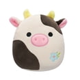 thumbnail image 1 of Squishmallows 5” Connor the Cow with Blue Flower - Ultra Soft Easter Plush Toy Gift, 1 of 7