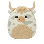 Squishmallows Original 7.5 inch Borsa the Spotted Highland Cow - Child's Ultra Soft Plush Toy