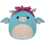 Squishmallows Original 7.5 inch Tatiana the Teal Dragon with Red Bandana - Child's Ultra Soft Plush Toy