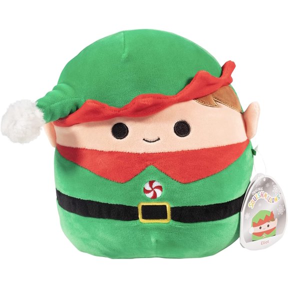 Collectible Squishmallows Original 8-Inch Bartie The Elf - Official Jazwares Plush - Collectible Soft & Squishy Elf Stuffed Animal Toy - Add to Your Squad - Gift for Kids, Girls & Boys