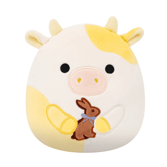 Squishmallows Original 8 Inch Bodie the Yellow Spotted Cow Holding Chocolate Bunny Easter 2026