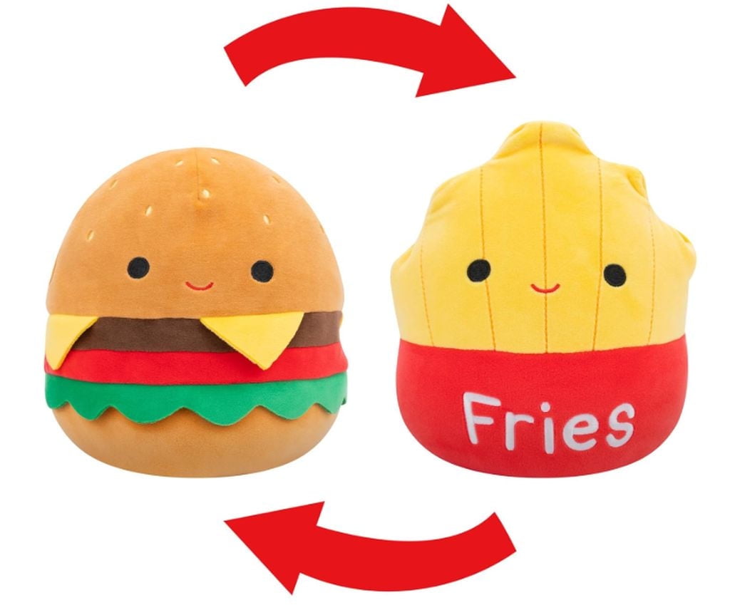 SQUISHMALLOW KellyToys - 30 cm - Carl The Cheeseburger - Peluche super morbido, per animali, regalo di compleanno