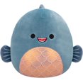 thumbnail image 1 of Squishmallows Original 8-Inch Kurtz Grey Teal Piranha - Official Jazwares Plush (Little), 1 of 6
