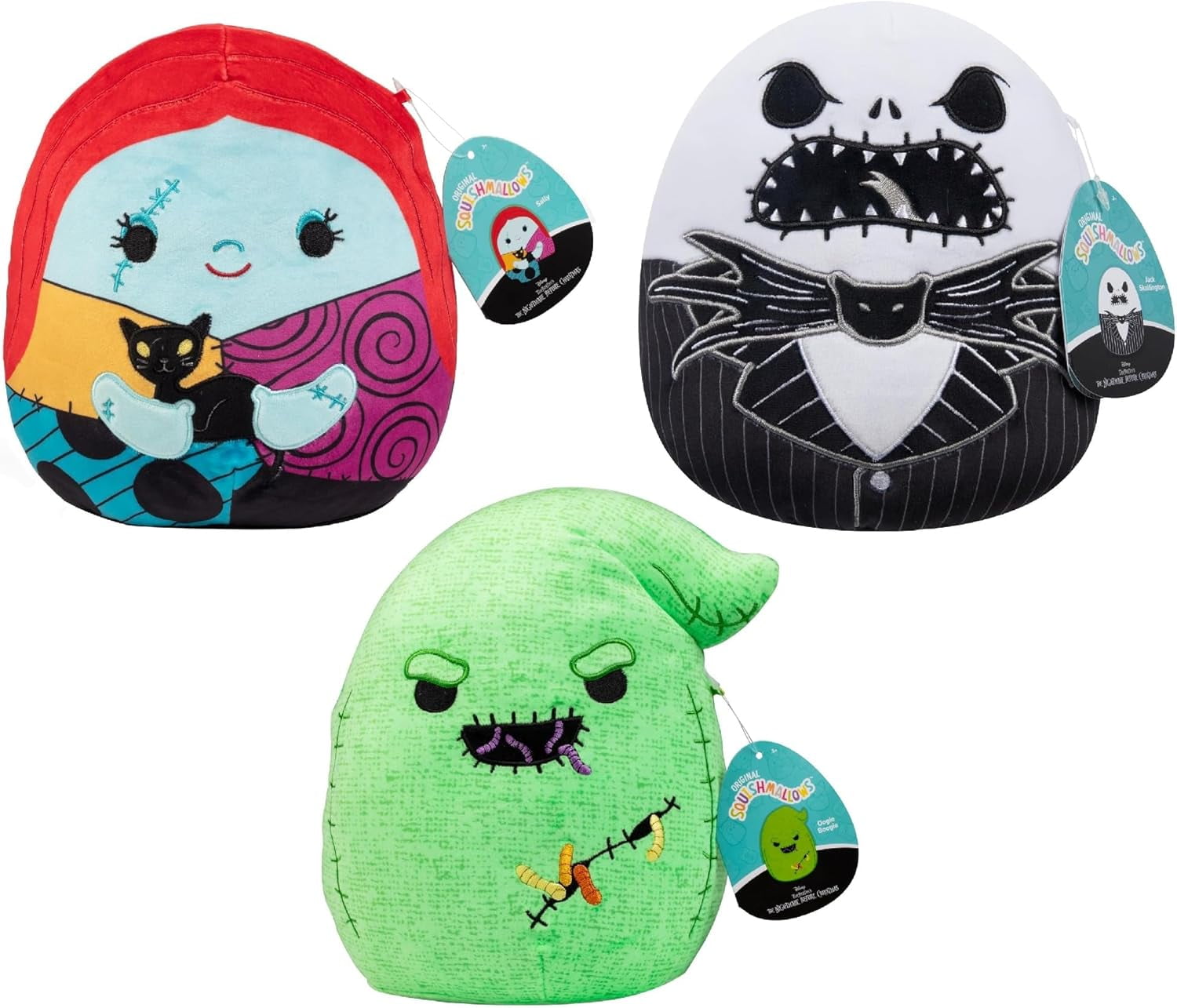 Squishmallows Jack Skellington Plush - Official 10 Inch Nightmare Before Christmas Soft Stuffed Toy, Kellytoy Collectible - View #2