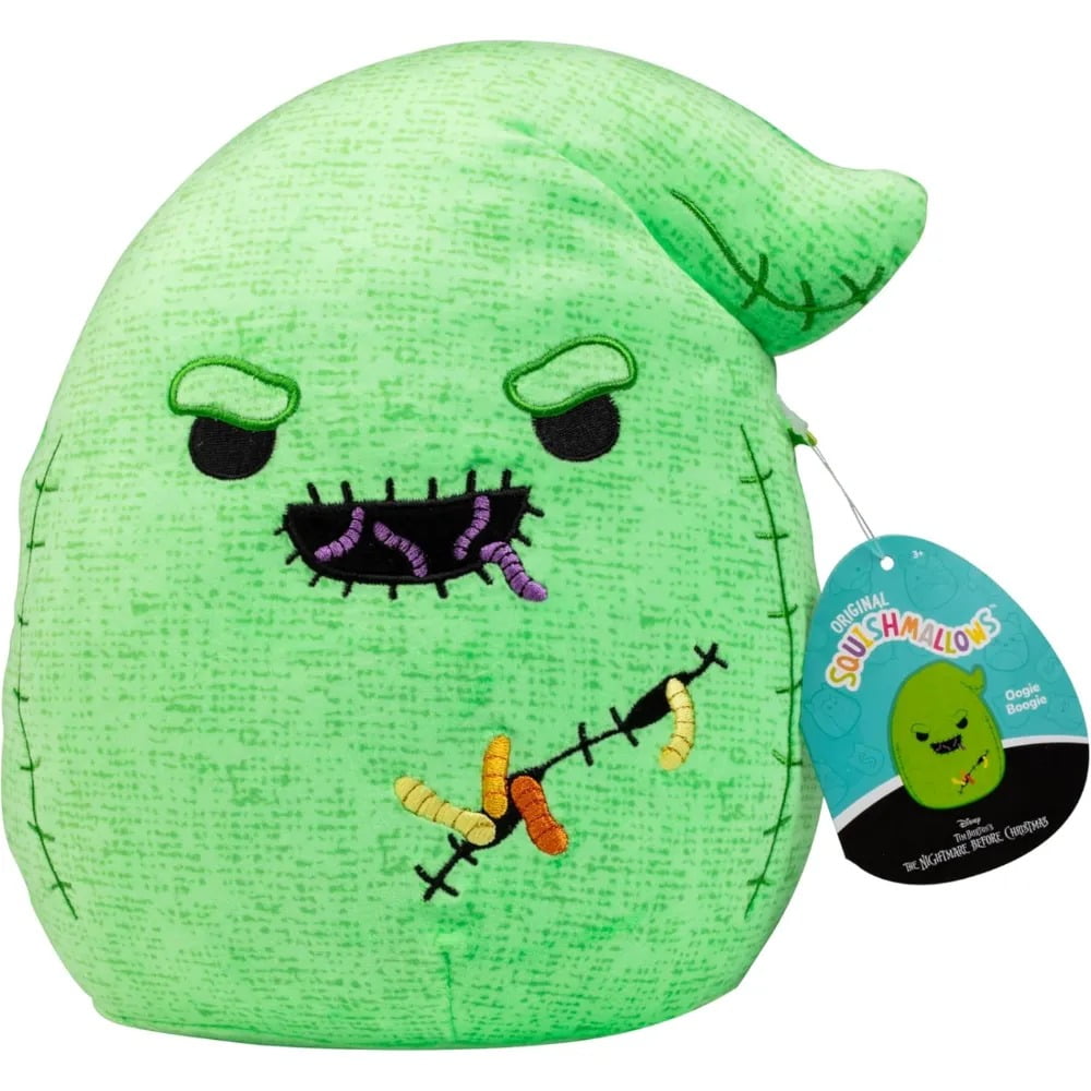 Squishmallows Original 8-Inch Oogie Boogie with Worms - Nightmare Before Christmas - Official Jazwares Disney Plush - Collectible Soft \u0026 Squishy Stuffed Animal Toy - Gift for Kids, Girls \u0026 Boys