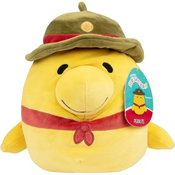 Squishmallows Original 8-Inch Woodstock Beagle Scout - Official Jazwares Plush - Collectible Soft & Squishy Peanuts Stuffed Animal Toy - Gift for Kids, Girls & Boys