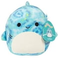 thumbnail image 1 of Squishmallows Original 8" Luther The Ocean Blue Tie-Dye Tiger Shark- Officially Licensed Jazwares Plush - Collectible Soft & Squishy Sea Squad Stuffed Animal Toy- Gift for Kids, Girls & Boys, 1 of 5