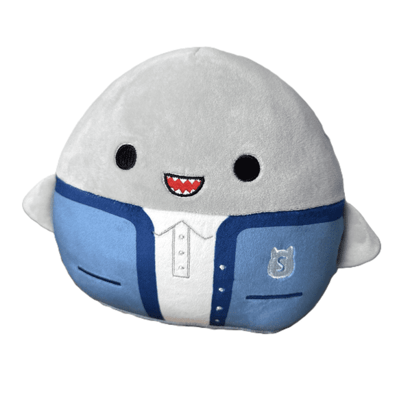 Squishmallows Original 8 inch Gordon Shark Back To School Squad