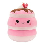 Squishmallows Original 8 inch Shelly The Pink Strawberry Pancakes - Childs Ultra Soft Plush Toy