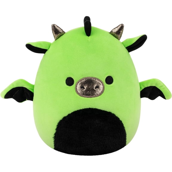 Squishmallows Original 8in Excalibur the Neon Green Dragon Official Jazwares Halloween Plush (Little)