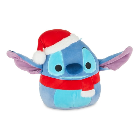 Squishmallows Original Disney 8-inch Blue Holiday Stitch Child's Ultra Soft Plush Toy