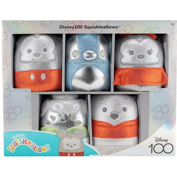 Squishmallows Original Disney100 Limited Edition 5" - 5 Pack Plush Set