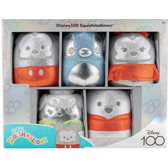 Squishmallows Original Disney100 Limited Edition 5" - 5 Pack Plush Set
