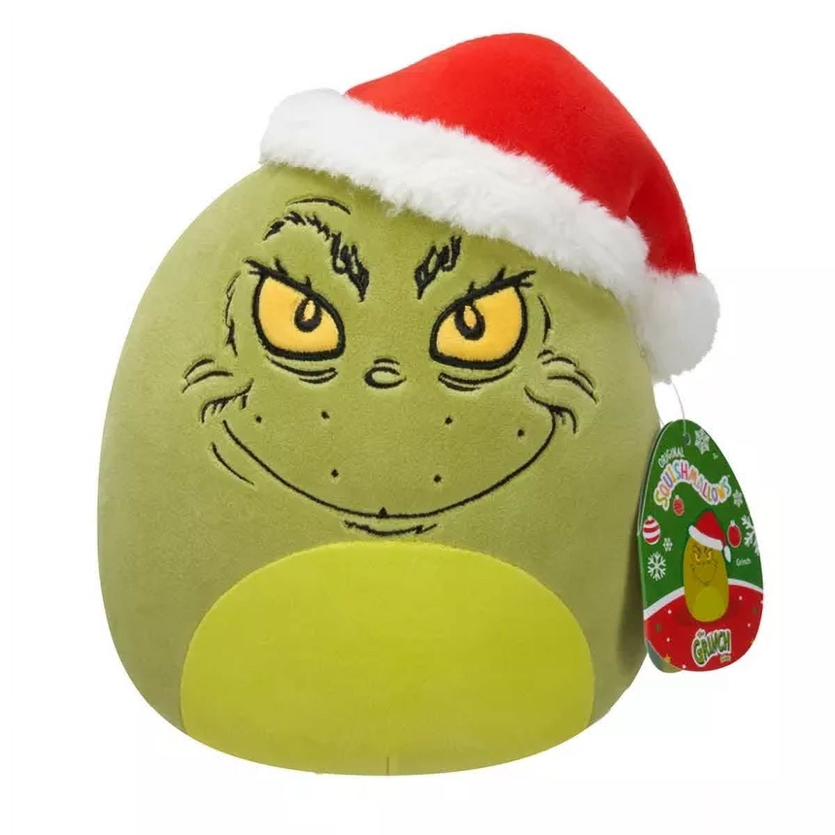 Squishmallows Original Dr. Seuss 8-Inch Grinch in Santa Hat Plush Toy ...