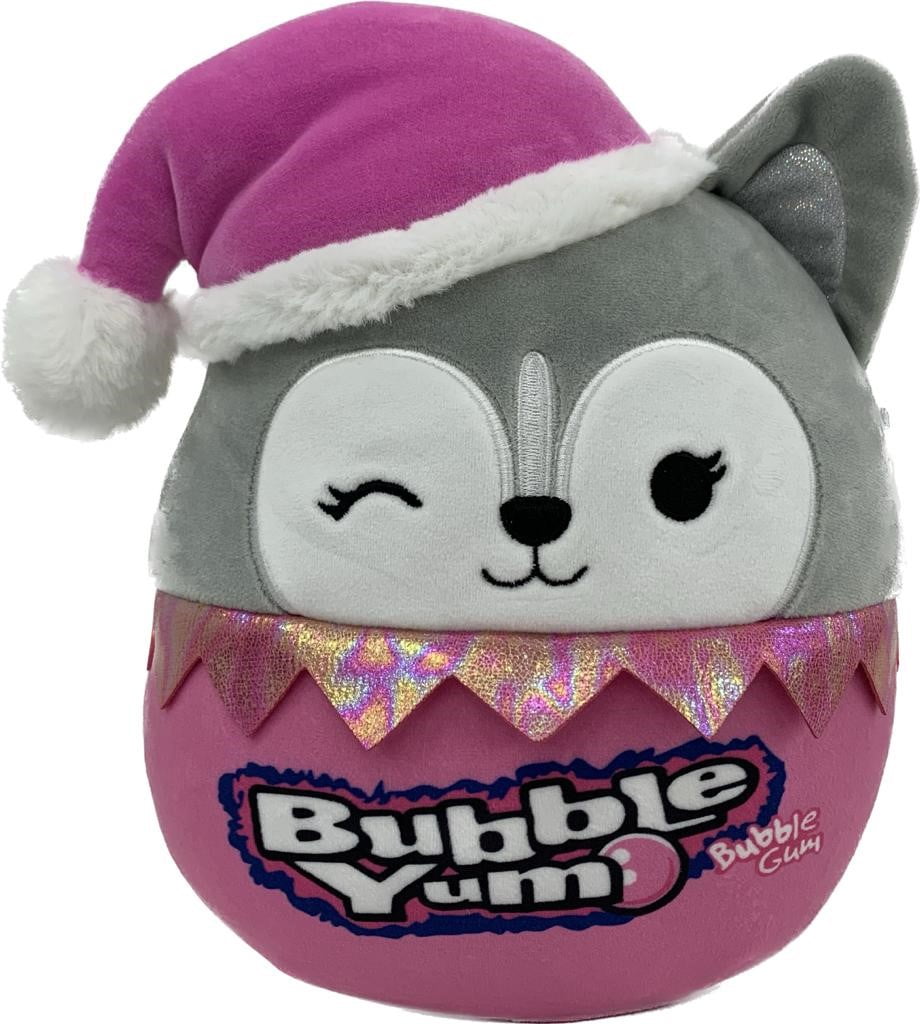 Squishmallows Original Pink Bubble Yum 8-inch Holiday Heidi the Husky Child's Ultra soft Plush