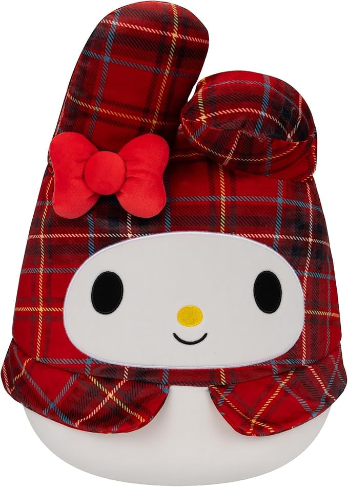 Squishmallows Original Sanrio 14-Inch Red Plaid My Melody Plush