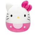 Hello Kitty Moving Sticker Squishmallows Original Sanrio 8 inch Hello Kitty with Pink Overalls ...