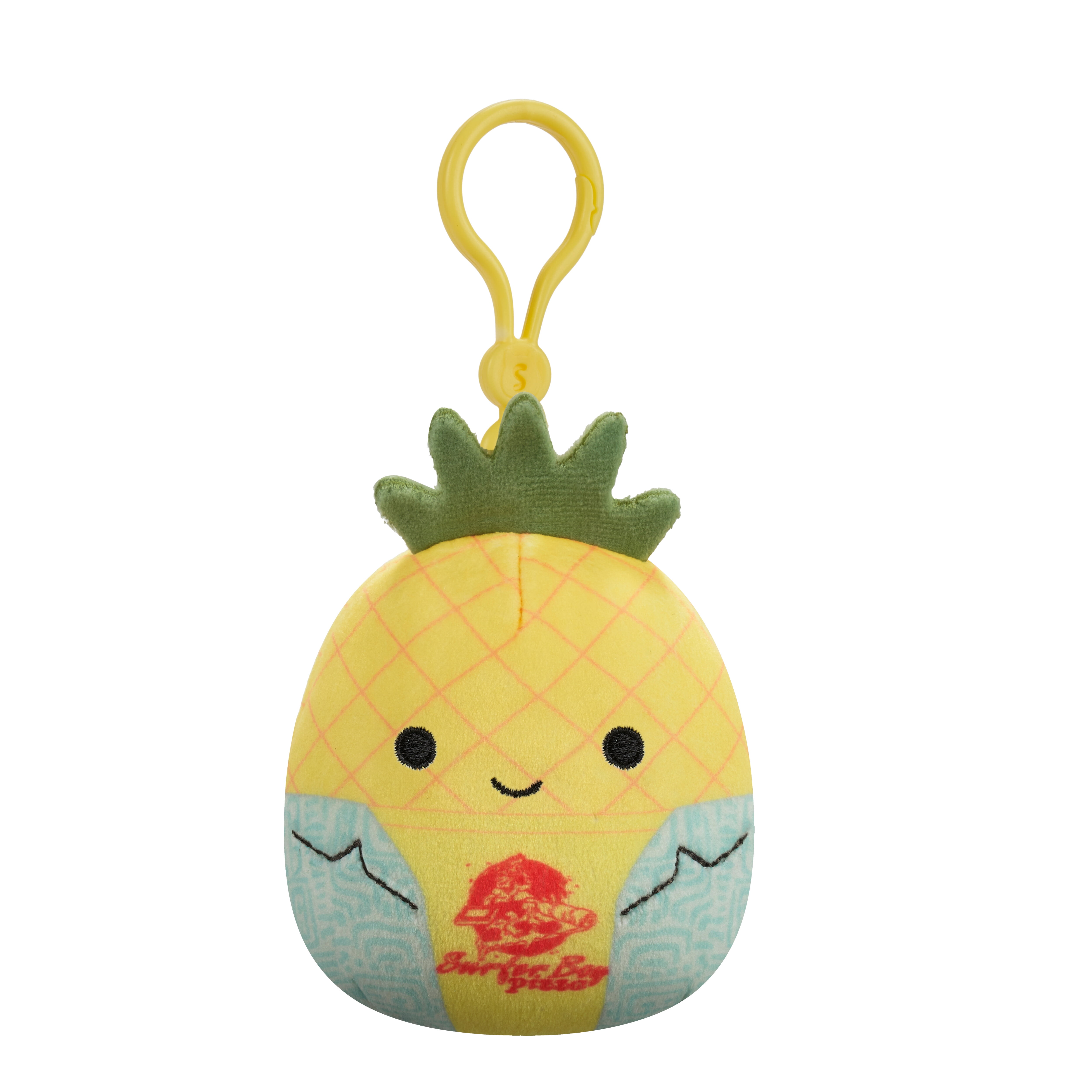 Squishmallows Original Stranger Things 3.5 inch Maui in Surfer Boy Pizza Shirt Clip Child's Ultra Soft Plush Toy