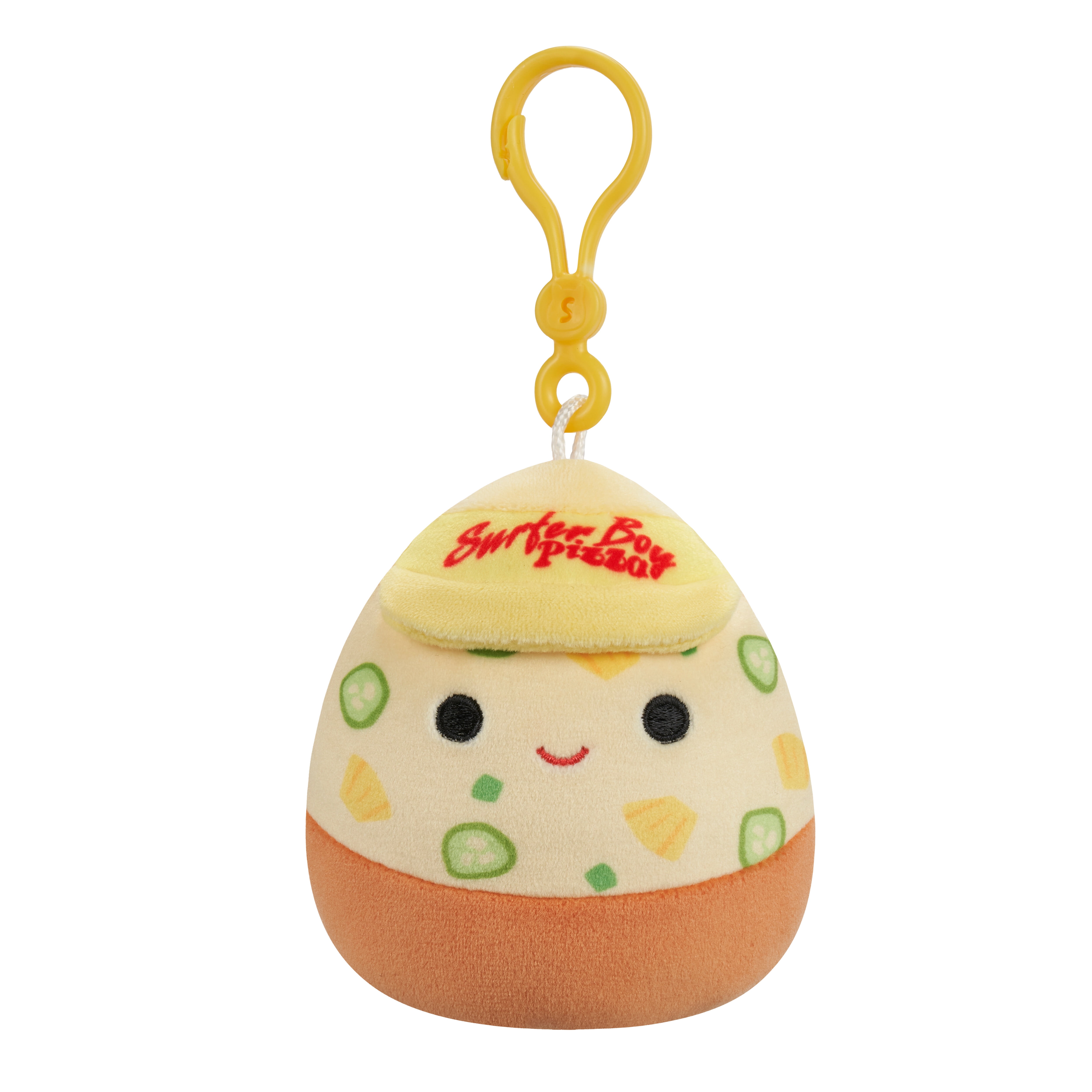 Squishmallows Original Stranger Things 3.5 inch Surfer Boy Pizza Clip Child's Ultra Soft Plush Toy