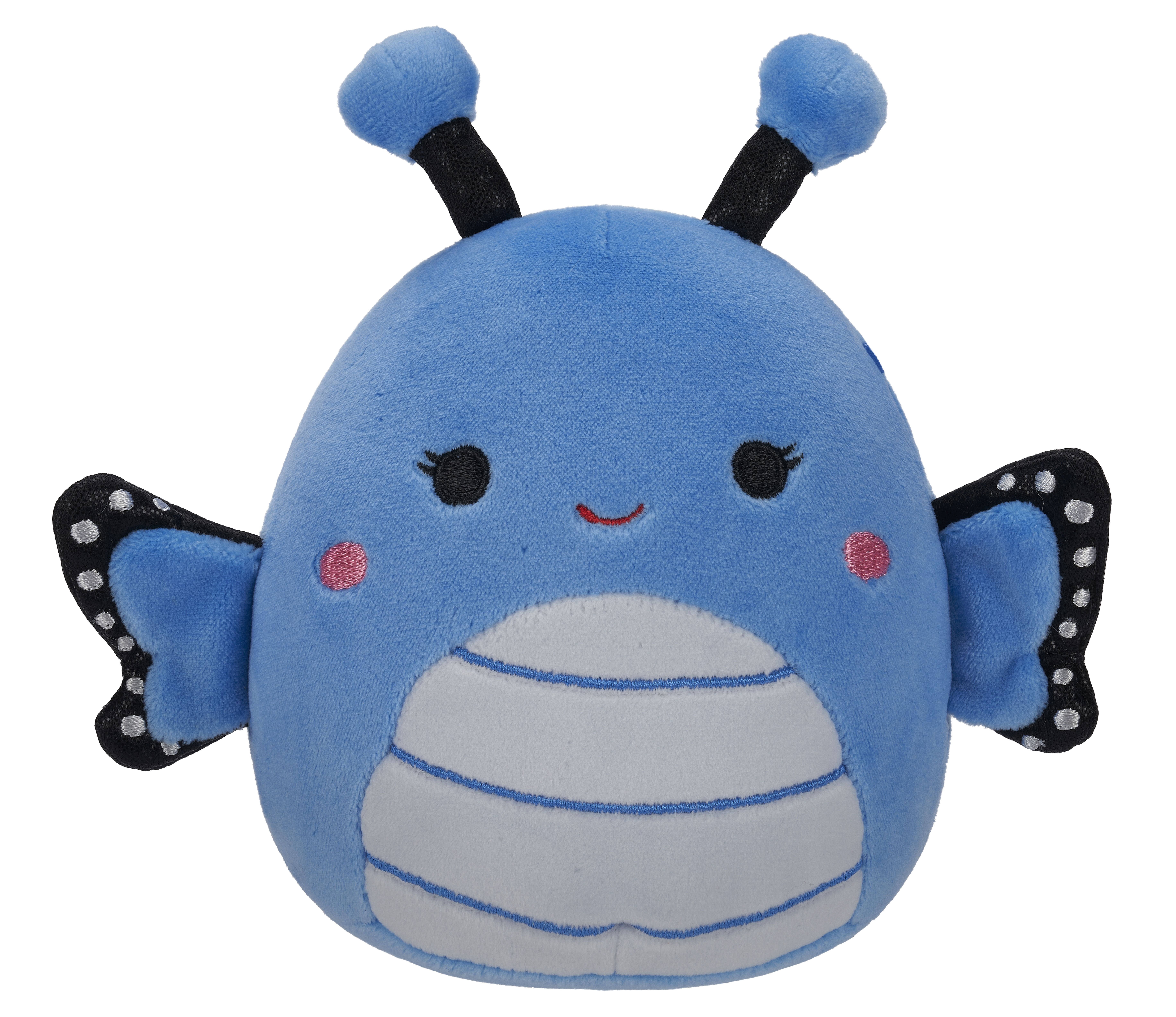 Squishmallows Official 5 inch Waverly the Blue Butterfly With Dark Blue Wings - Child's Ultra Soft Stuffed Plush Toy