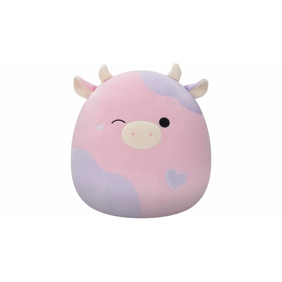 Squishmallows Patty the Cow Plush, 16 Inch, Pink and Purple Valentine's ...