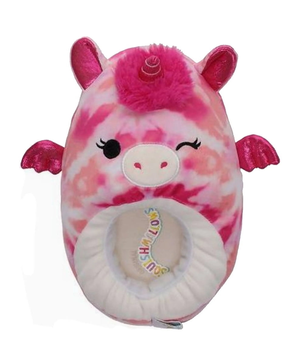 Squishmallows Pink Dragon Unicorn Plush Slippers Size 131