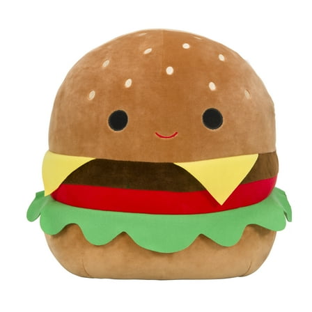 Squishmallows Plush 16 inch Carl the Cheeseburger- Childs Ultra Soft Stuffed Toy