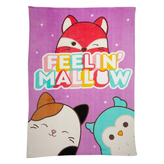 Squishmallows Plush Blanket, 62” x 90”