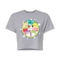 thumbnail image 1 of Squishmallows - Rainbow Circle Group - Juniors Cropped Short Sleeve Graphic T-Shirt, 1 of 4