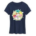 thumbnail image 1 of Squishmallows - Rainbow Circle Group  - Women's Short Sleeve Graphic T-Shirt, 1 of 4