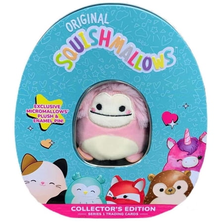 Squishmallows Series 1 Trading Cards Brina Bigfoot Collector Tin