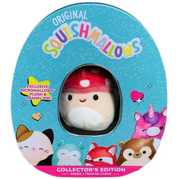 Squishmallows Series 1 Trading Cards - Malcolm the Mushroom Collector Tin
