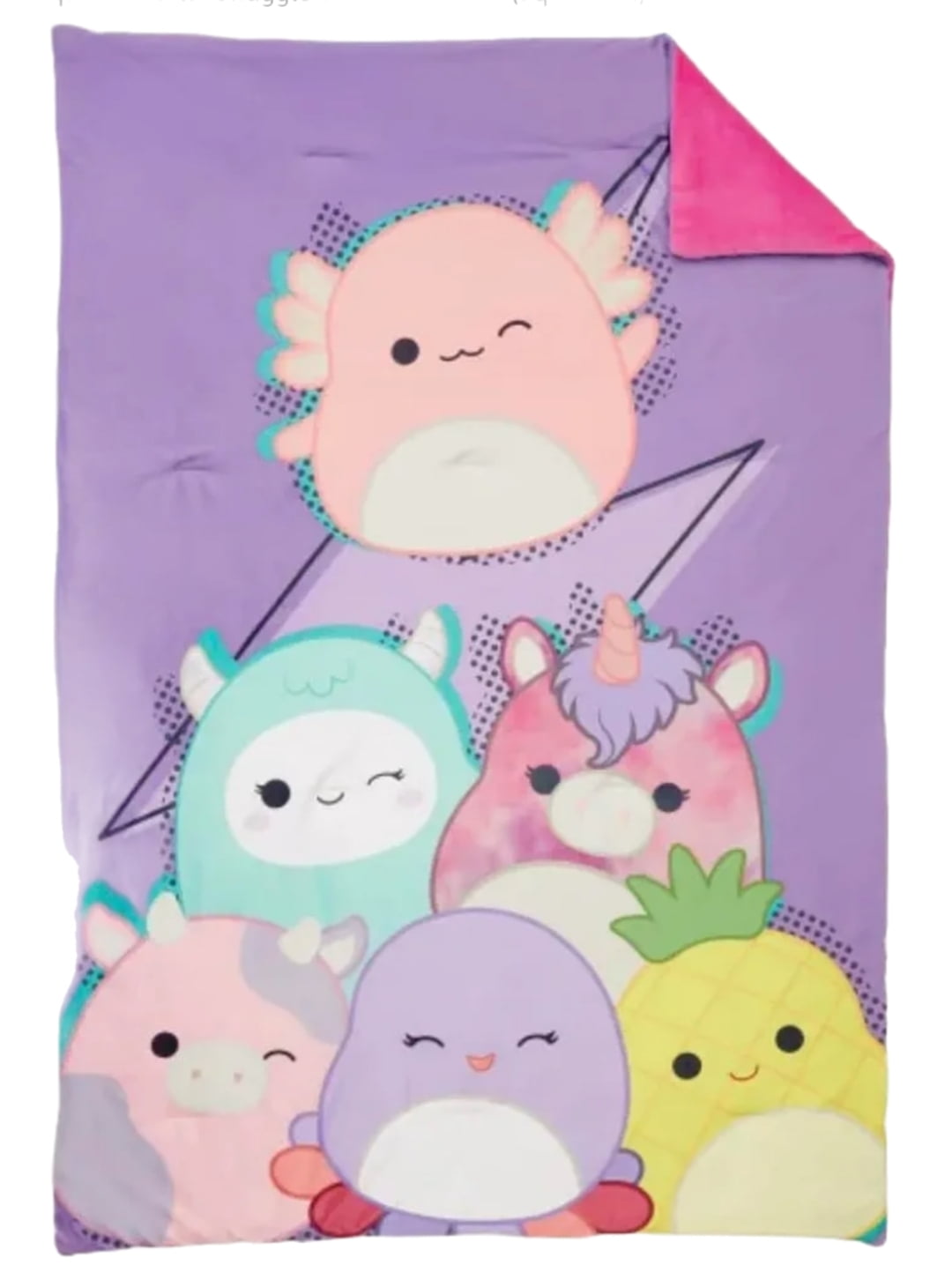 Squishmallows Snuggle Throw 50" x 70" Squish On