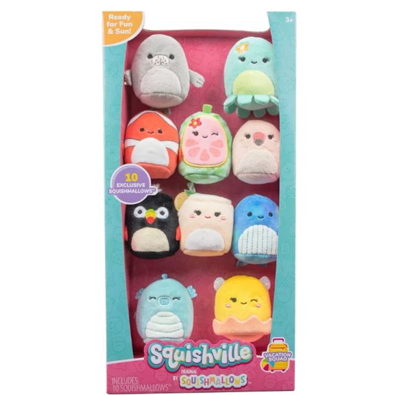 Squishmallows Soft Child Stuffed Animals & Plush Toys, PP Cotton Multicolor, 10 Pack