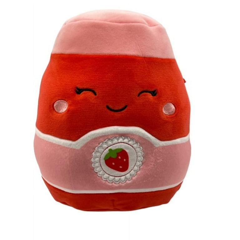 Squishmallows Janna the Strawberry Jam Jar, Plush Toy, Foodie