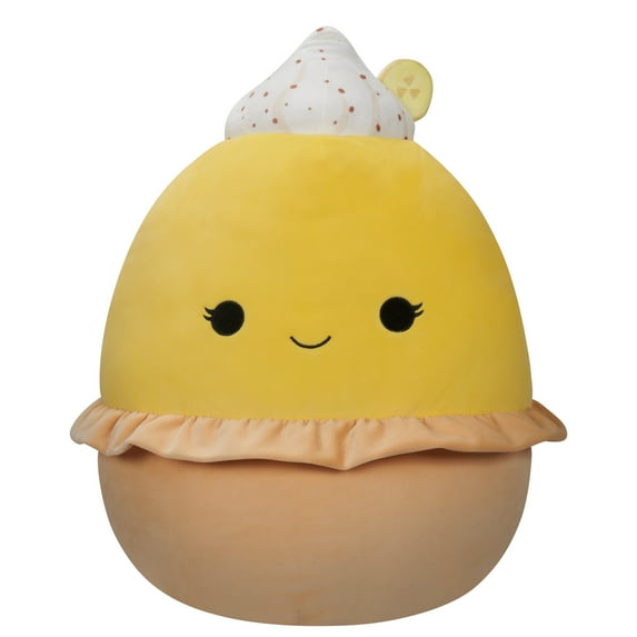 Squishmallows Original 16-Inch Edwin Banana Cream Pie - Official Jazwares Large Plush