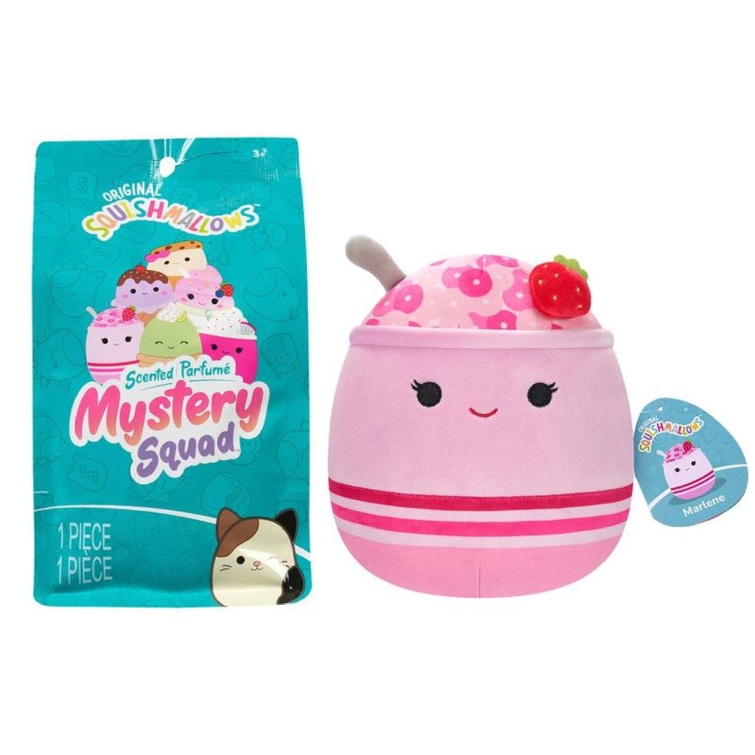 Squishmallows Soft Kids Stuffed Animals & Plush Toys, PP Cotton Pink Food, 5 Inch