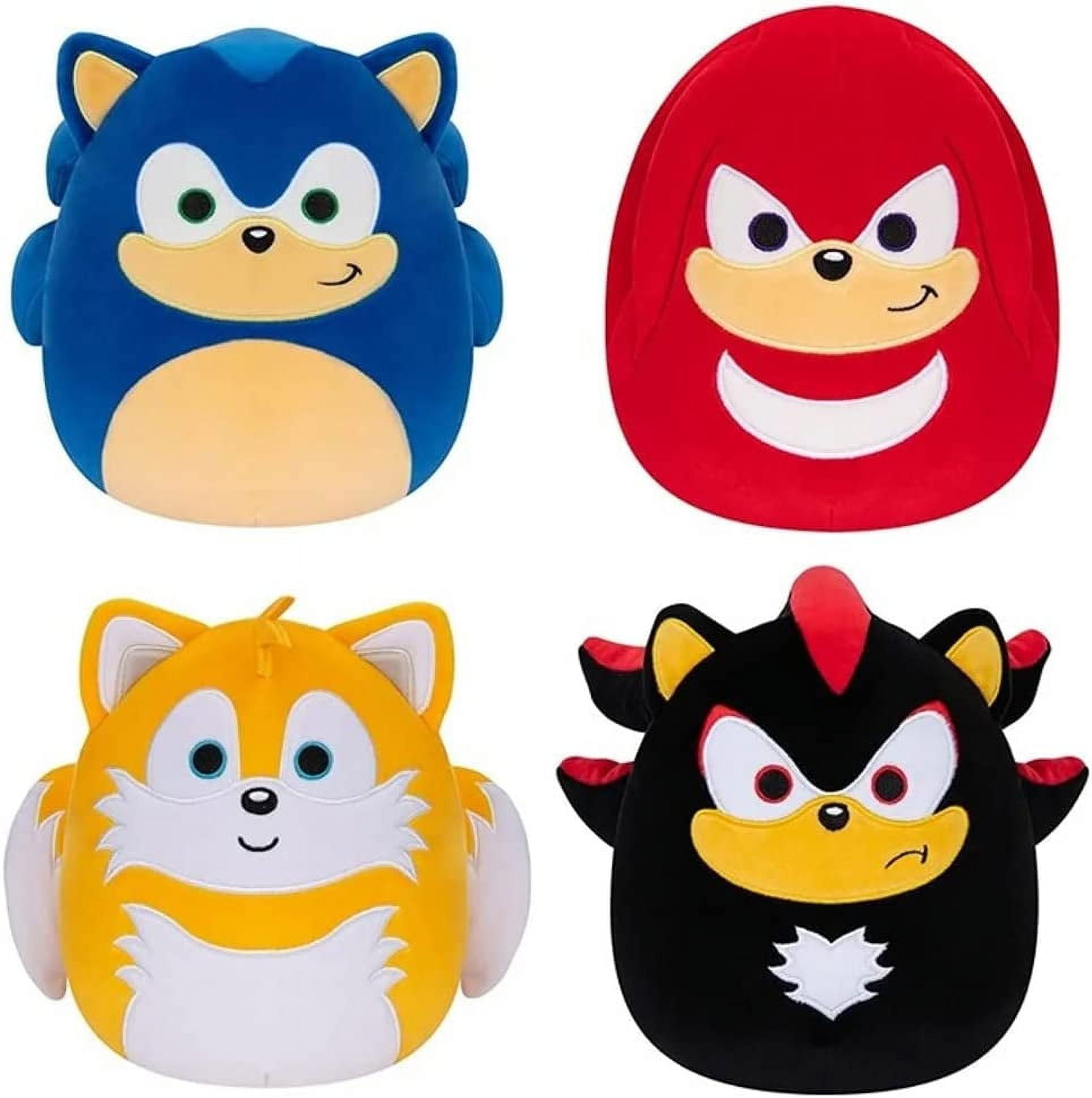 Squishmallows Kellytoy SEGA Sonic, Knuckles, Tails, Shadow Video