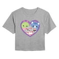 thumbnail image 1 of Squishmallows - Squish Heart - Juniors Cropped Short Sleeve Graphic T-Shirt, 1 of 4