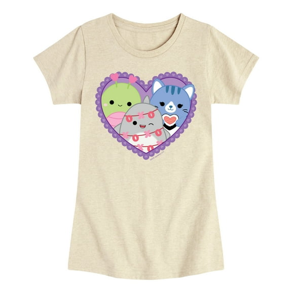 Squishmallows - Squish Heart - Youth Girls Short Sleeve T-Shirt