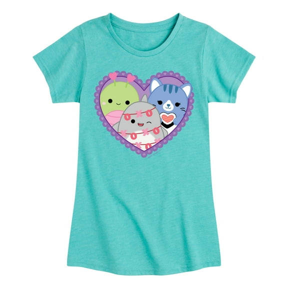 Squishmallows - Squish Heart - Youth Girls Short Sleeve T-Shirt