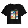 thumbnail image 1 of Squishmallows - Squish Mood Grid - Juniors Cropped Short Sleeve Graphic T-Shirt, 1 of 4