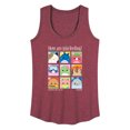 thumbnail image 1 of Squishmallows - Squish Mood Grid - Women's Racerback Tank, 1 of 4