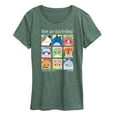 thumbnail image 1 of Squishmallows - Squish Mood Grid - Women's Short Sleeve Graphic T-Shirt, 1 of 4