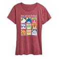 thumbnail image 1 of Squishmallows - Squish Mood Grid - Women's Short Sleeve Graphic T-Shirt, 1 of 4
