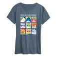 thumbnail image 1 of Squishmallows - Squish Mood Grid - Women's Short Sleeve Graphic T-Shirt, 1 of 4