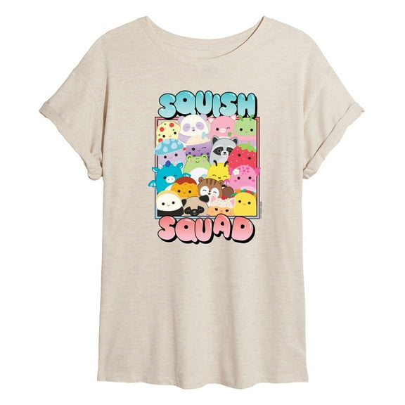 Squishmallows - Squish Squad - Womens Oversized Graphic T-Shirt