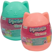 Squishmallows Squishville 2-Pack Eggs - Series 12- Official Kellytoy - Collectible Mini 2" Mystery Stuffed Animal Toy Plush & Accessories, Styles May Vary - Easter Basket Gift for Kids, Girls & Boys