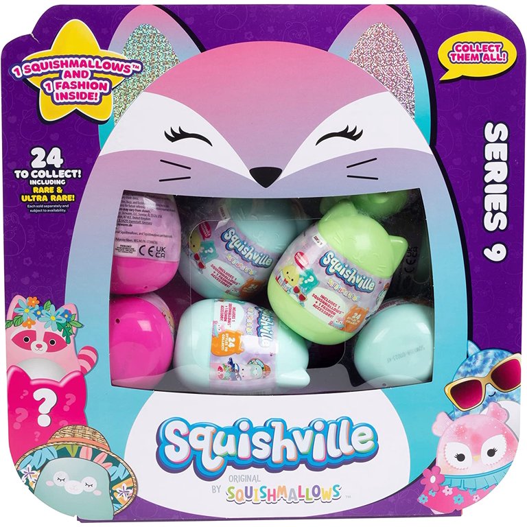 Squishville by The Original Squishmallows Holiday Calendar - 24 Exclusive  2” Festive Squishmallows - Seasonal Toys for Kids and Preschoolers - Ages 3+